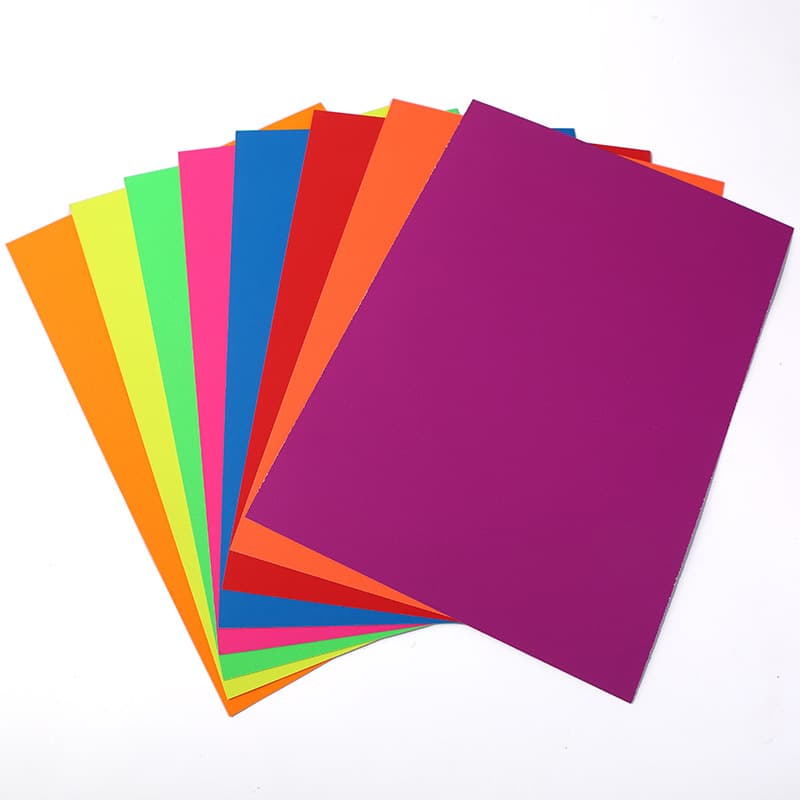 250g colored fluorescent cardstock A3/A4 for DIY greeting cards, festive fluorescent paper, creative craft cardstock, environmental creation paper.
