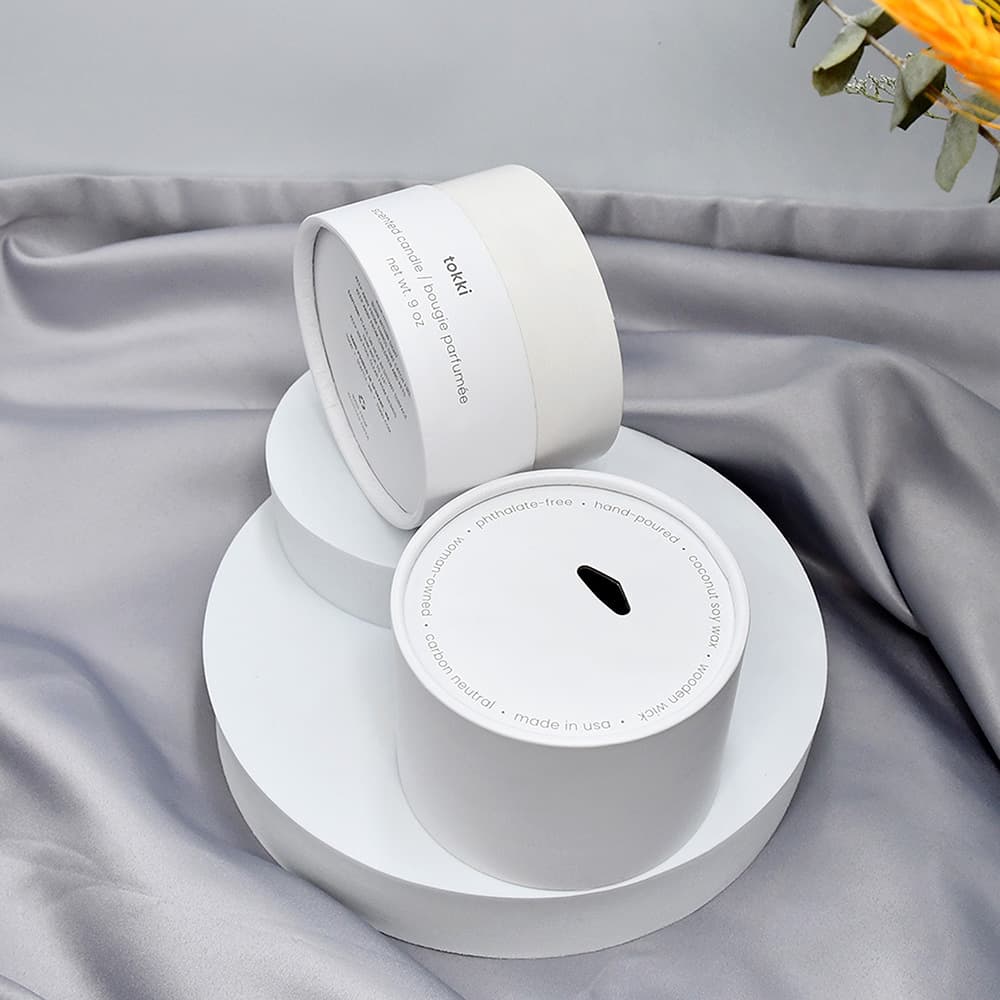 Supply atomizer paper tube meal replacement lotus root powder paper can, tea food packaging colored aromatherapy candle paper tube customization