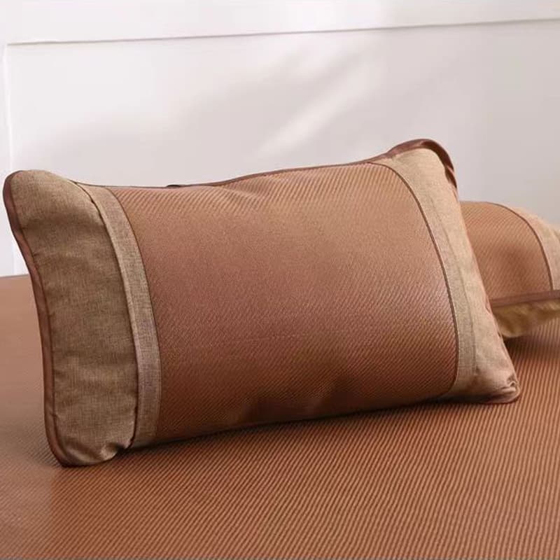 Factory Direct Summer Pillowcase Rattan Pillow Mat Ice Silk Pillowcase Cool Pillow Mat