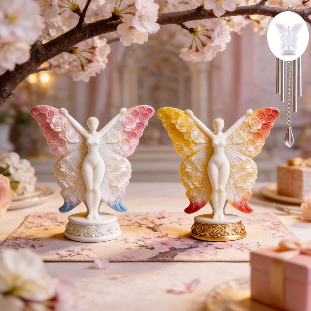 1pc Butterfly Figure Plaque Aromatherapy Candle Silicone Mold, Embossed Rose Pattern Resin Craft Ornament Mold