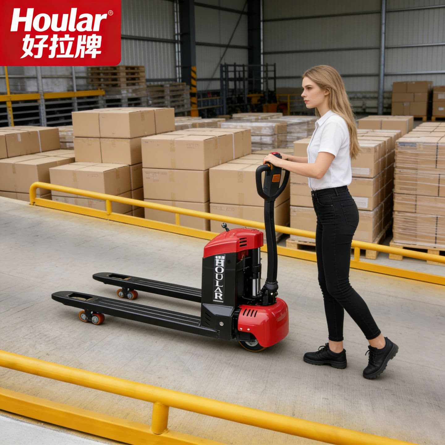 Walking Electric Powered Hand Pull CBD15 Forklift Truck Hand Truck Pallet Truck Material Handling Vehicle Medium Strength