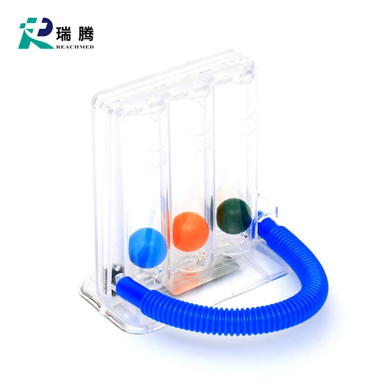 Breathing Trainer Lung Capacity Exerciser Pulmonary Function Respiratory Trainer Three-Ball Spirometer