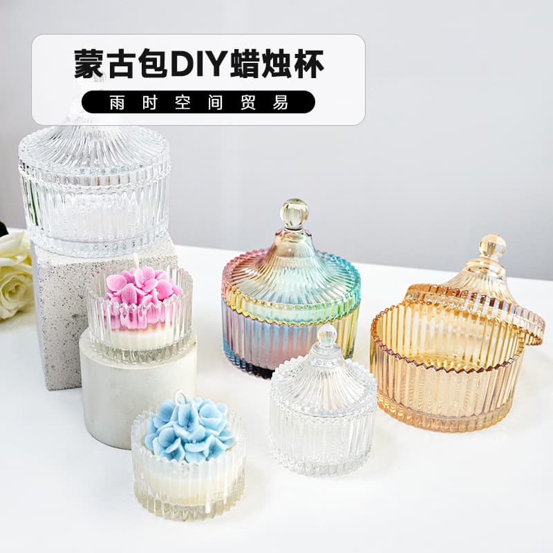 DIY Floral Cup Wax Material Bag, Mongolian Cup Glass Container, Group Building Activities, Homemade Herbal Wax Cup
