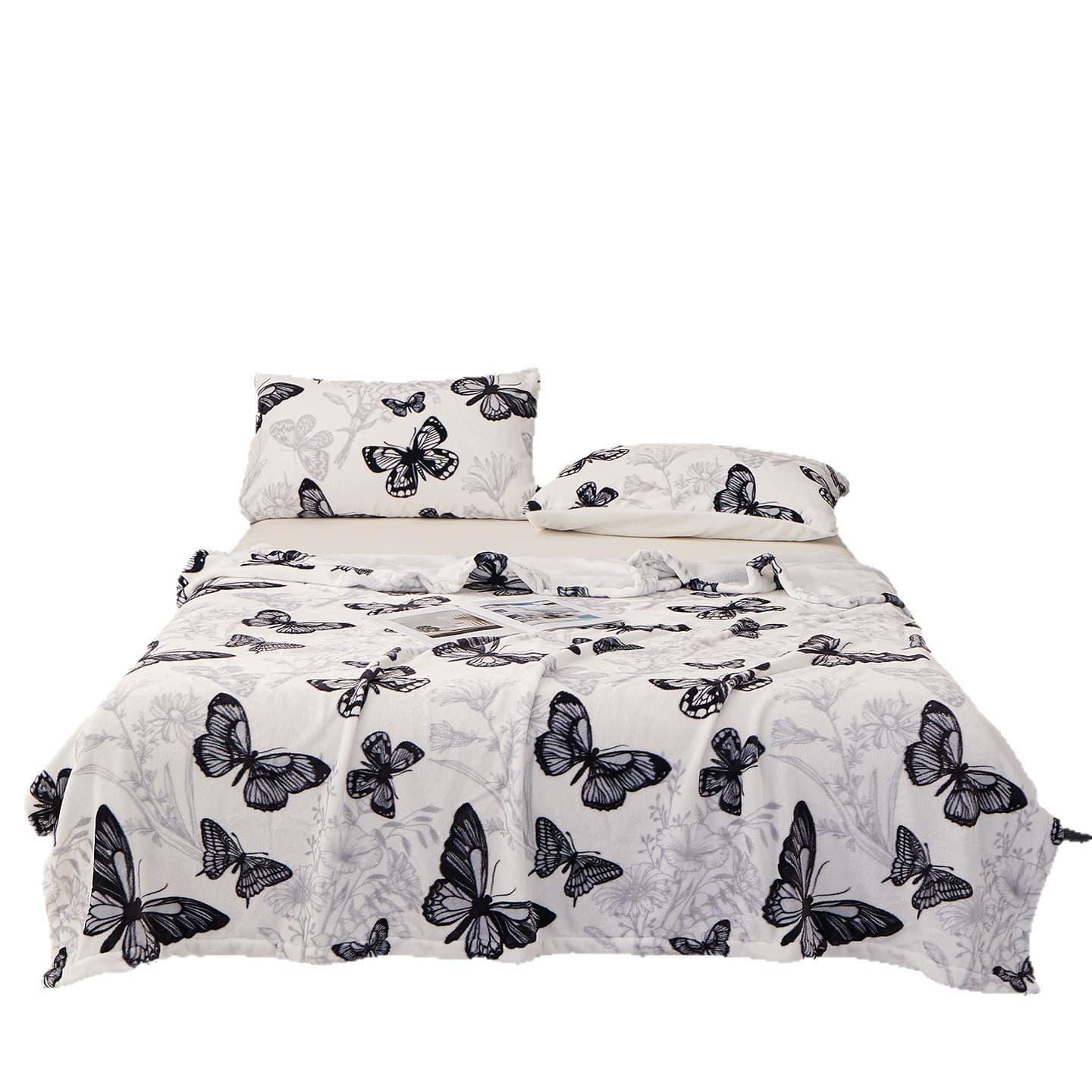 Cross-border Supply Butterfly Print Blanket Warm Throw Blanket Sofa Blanket for Amazon TEMU Wholesale Drop Shipping