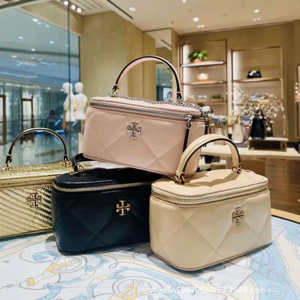Factory Direct TB Women's Bag 2025 New KIRA Cosmetic Box Bag Chain Handheld Shoulder Crossbody Mini Bag
