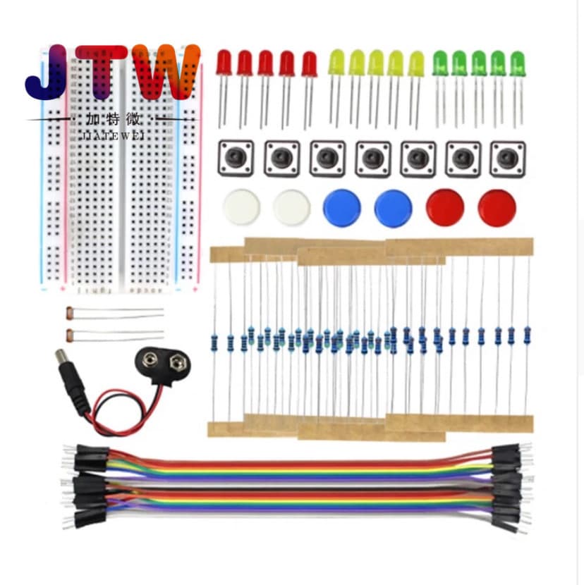 Starter Kit UNO R3 Mini Breadboard LED Jumper Wires Buttons for Arduino DIY Kit