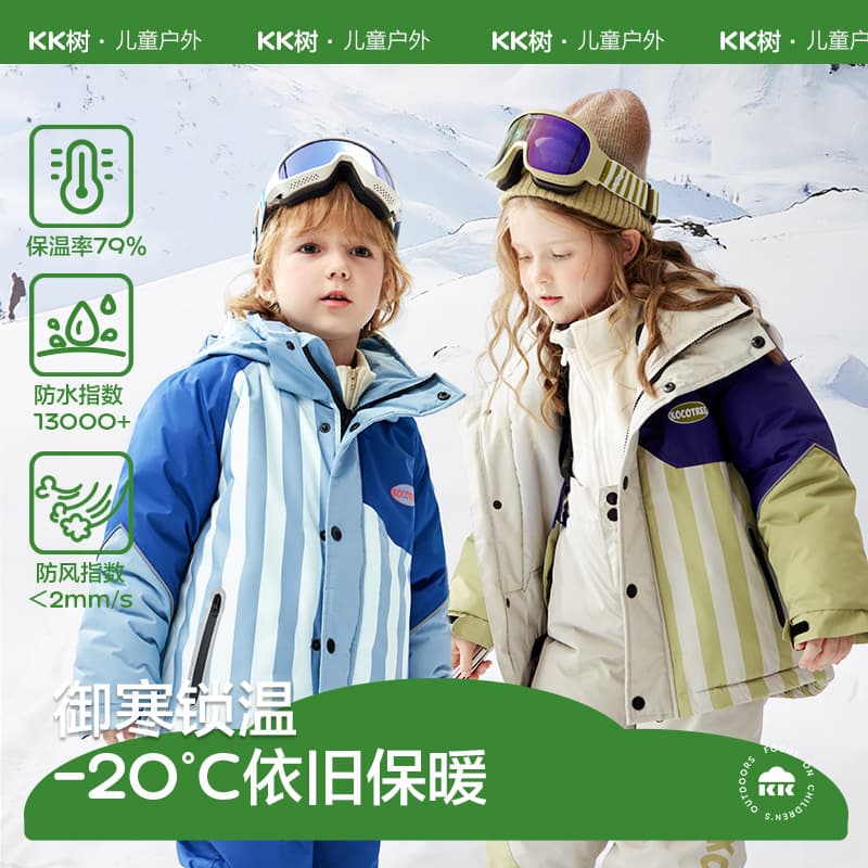 KK Tree Kids' Ski Suit Set Separated Windproof Waterproof Warm Ski Outfit for Boys and Girls Adult Ski Gear