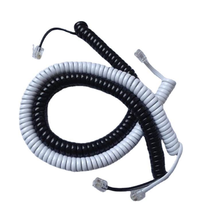 Telephone Handset Coil Cord, Landline Spring Cord, Curly Telephone Line, Spiral Telephone Cord