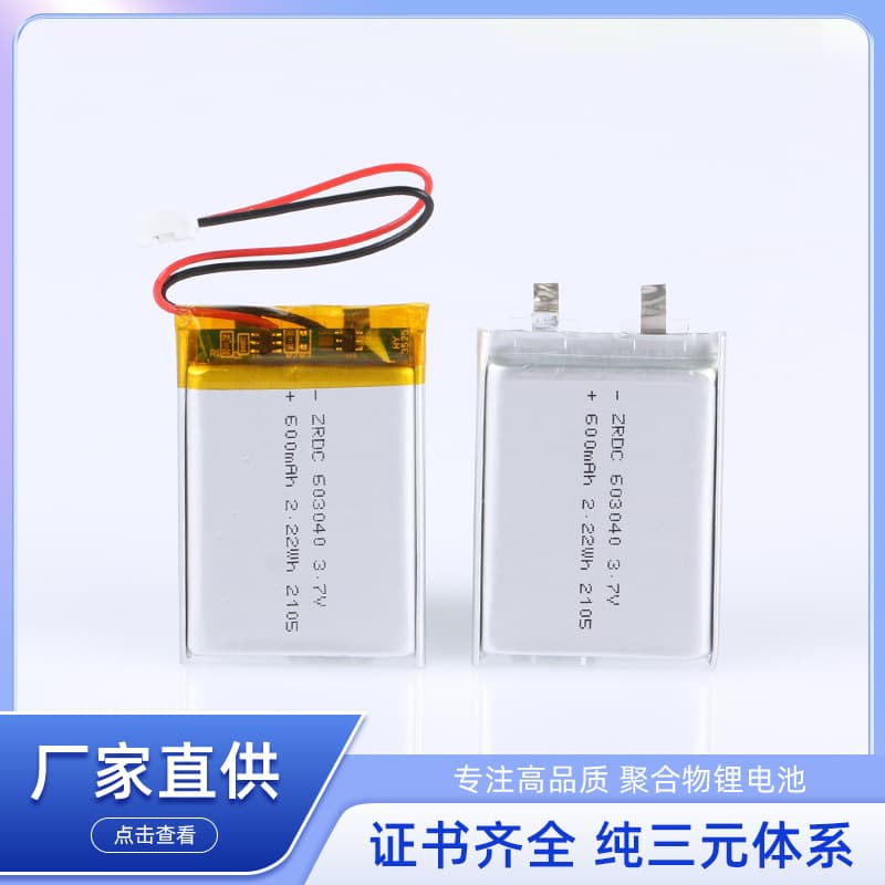 3.7V600mAh Lithium Polymer Battery 603040 Breast Pump Beauty Instrument GPS Wireless Mouse Bluetooth Speaker
