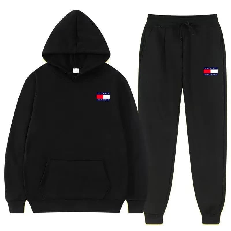 New Cross-Border Spring/Autumn Men's Sports Hoodie Set, Exported to Europe and America, Casual Trendy Men's Sweatshirt Set