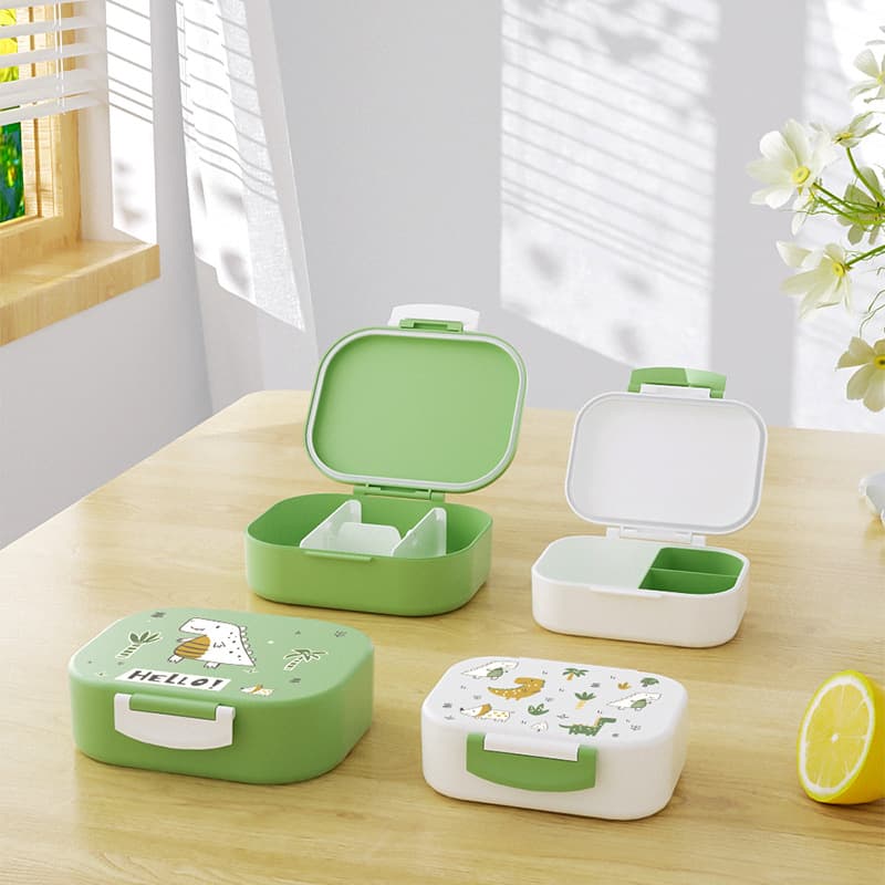 Lunchbox Set Food-Grade Plastic Bento Box Portable Lunch Box for Kids and Students Microwave Safe