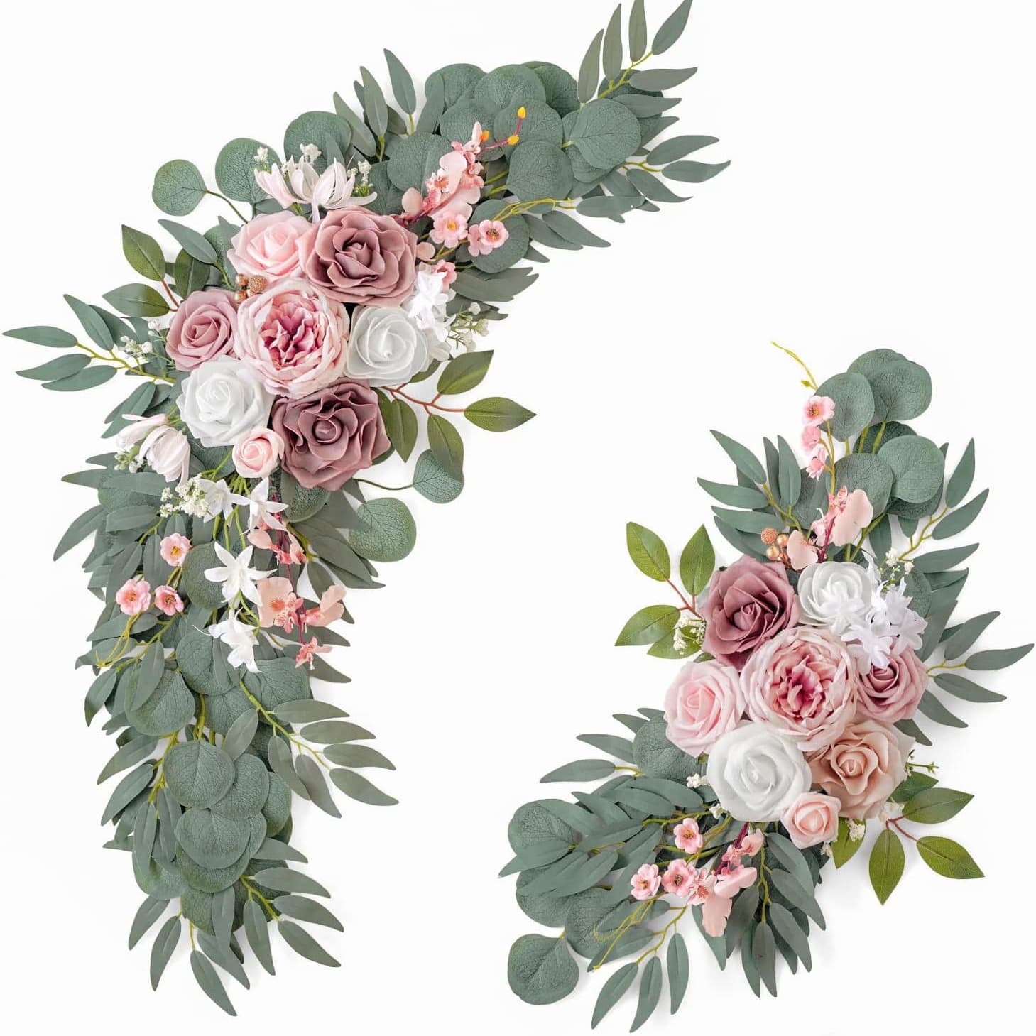 Artificial Flower Wedding Background Arch for Welcome Area Decoration, Hanging Flowers, Corner Flowers, Outdoor Flower Arch Setup, and Wedding Floral Wholesale