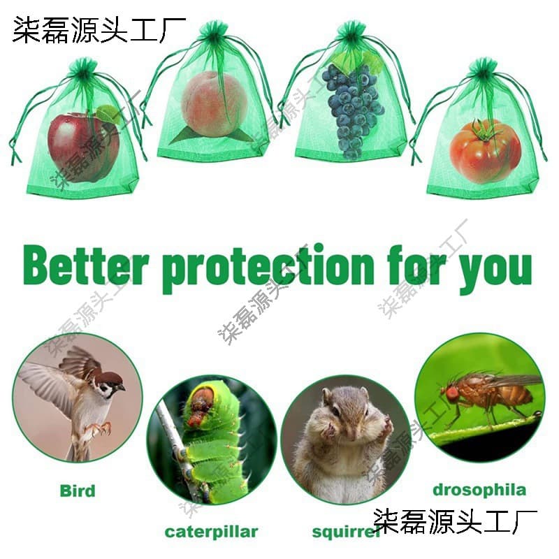 Fruit Protection Bag for grapes and berries, insect and bird-proof mesh fruit bag