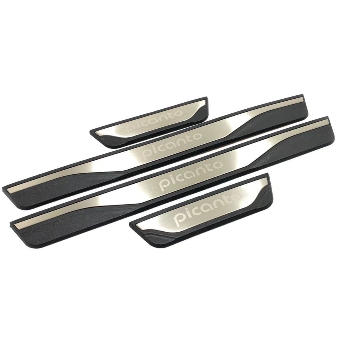 Suitable for Kia Picant0 External Door Sill Strips*4 (Plastic Type a Brushed)
