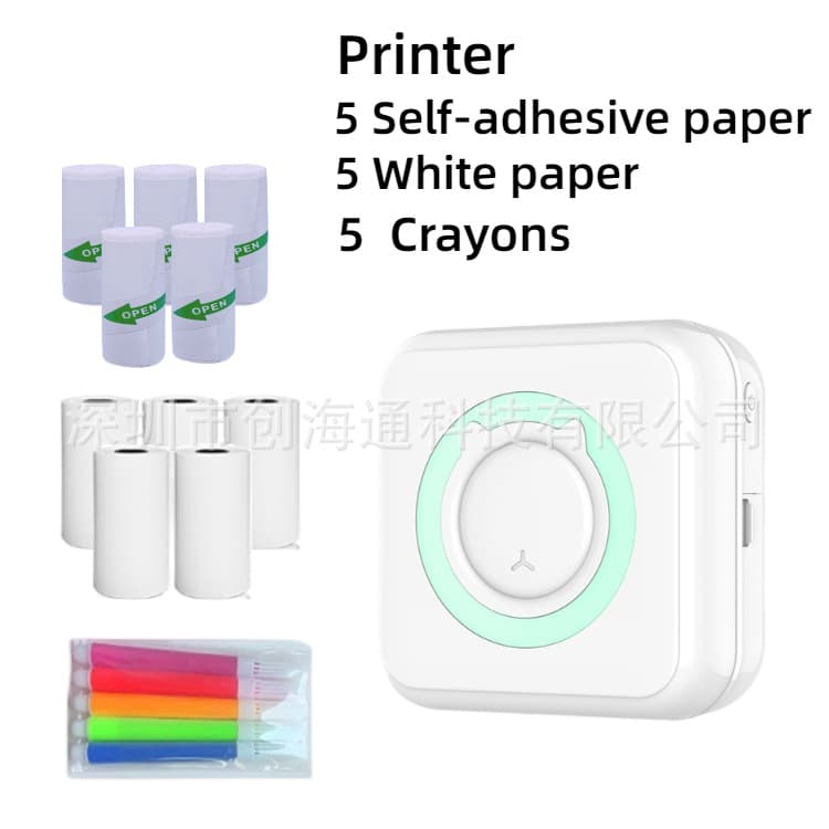 Portable Mini Wireless Thermal Photo Printer - Pocket Student Mini