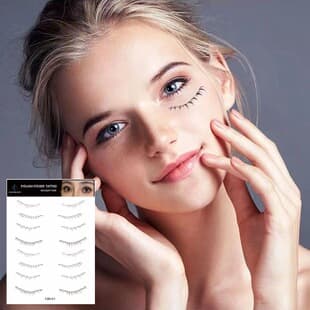 Cross-Border New Lower Eyelash False Eyelash Tattoo Sticker Waterproof Sweat-Proof Long-Lasting Eye Makeup
