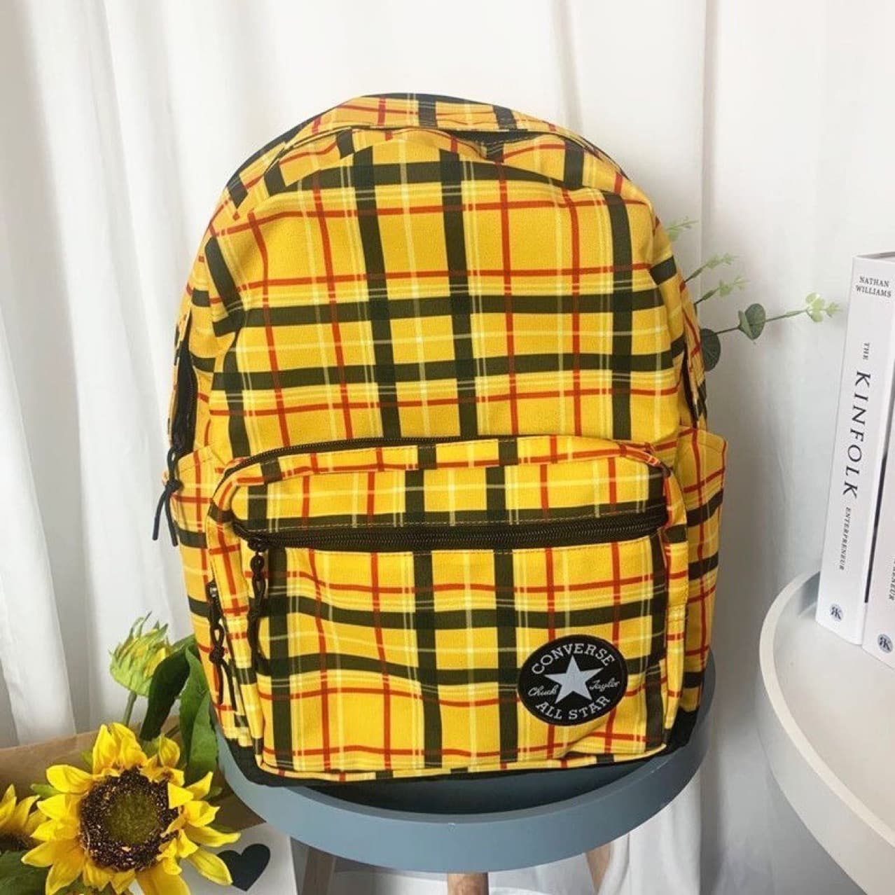 Simple backpack men's large capacity ins style junior high school and high school student schoolbag women's outdoor sports computer backpack trendy
