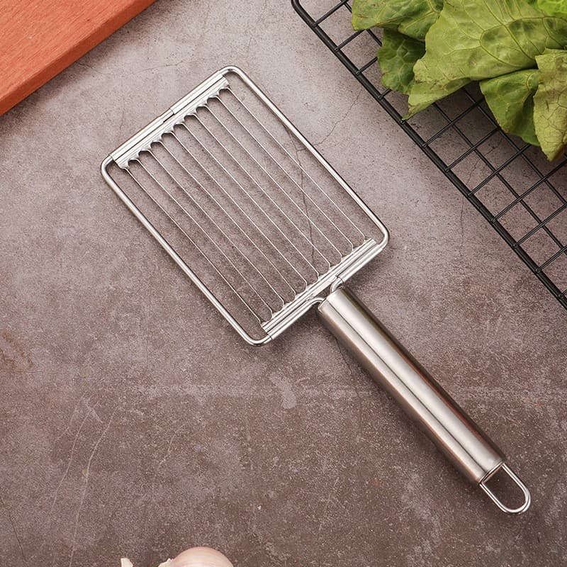 Factory Wholesale Stainless Steel Handle Fruit Cutter, Tomato Slicer, Ham and Tomato Slicer, French Fry Potato Cutter