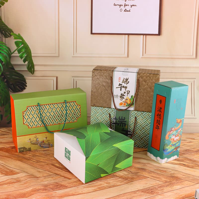 Customized Dragon Boat Festival gift box High-end rice dumpling packaging box Customized Dragon Boat Festival souvenir corporate gift packaging box