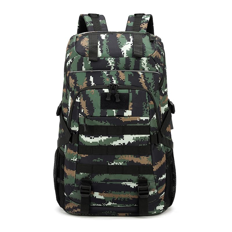 Camouflage Tactical Bag Vertical Cycling Bag Hiking Backpack Men's New Large Capacity Luggage Bag Lightweight Expandable Bag