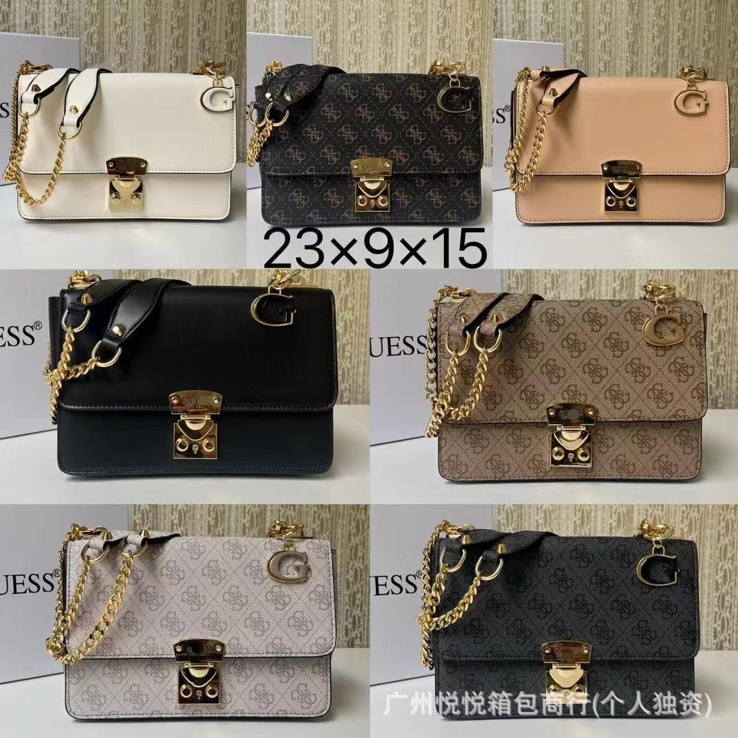 New Fashion Printed Small Square Bag Patchwork Chain Camera Bag Letter Shoulder Crossbody Underarm Bag