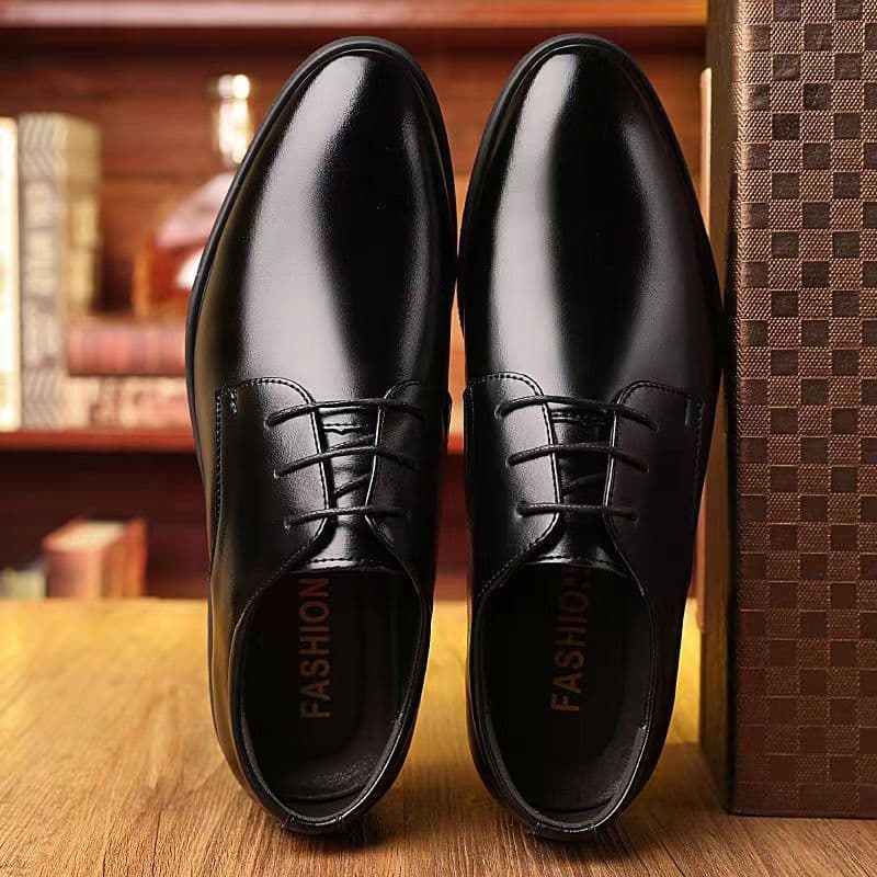 Cross-border Supply Large Size British Casual Business Formal Leather Shoes Men Wedding Shoes Versatile Single Shoes Work Shoes Men's Leather Shoes