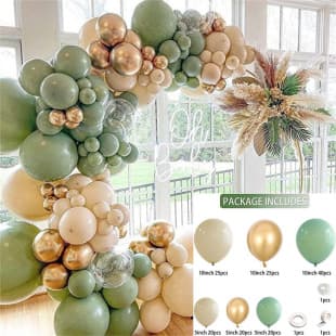 Cross-border Amazon Birthday Balloon Decoration Kit for Wedding Party Grand Opening Green Balloon Garland