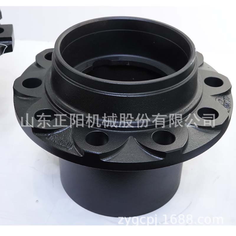 Shandong Liangshan Foundry Manufacturer Zhengyang Casting Wheel Hub Brake Drum Square Shaft Round Shaft Axle 10-Hole Spindle