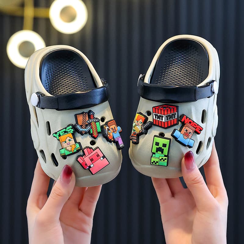 Children's Croc Shoes Zootopia Baby Sandals Home Slippers Boys Girls 2026 New Summer Non-Slip Outdoor Wear