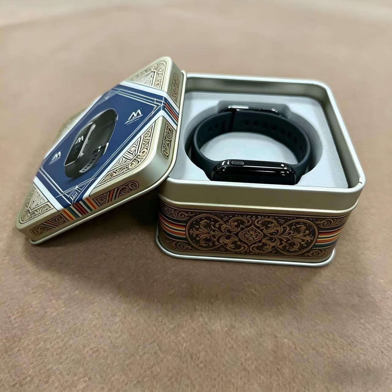 Factory Custom Smart Bracelet Sports Watch Tin Box Digital Gift Packaging Box Tinplate Box