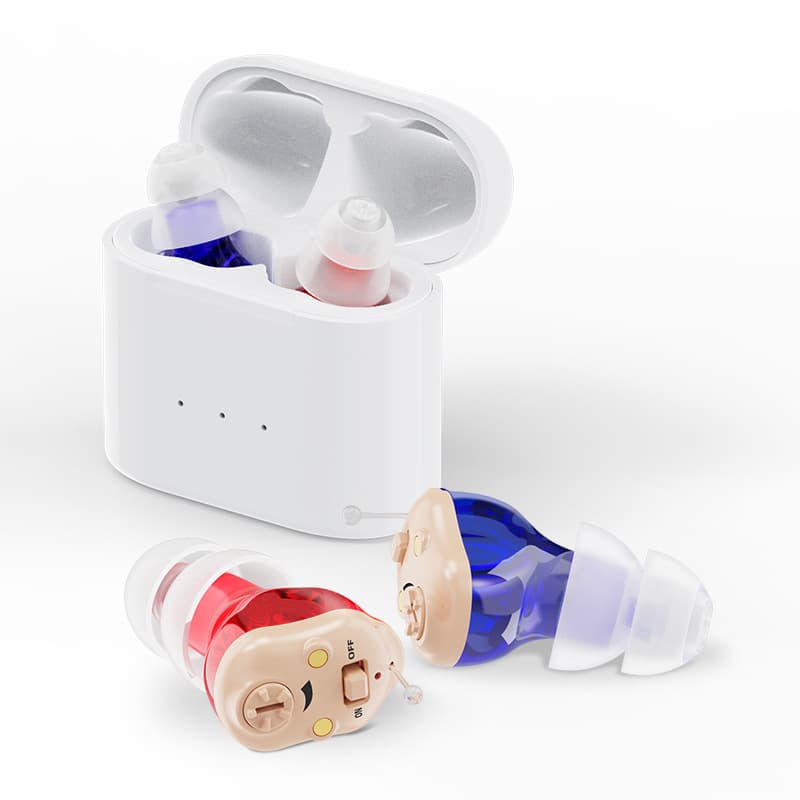 Cross-Border Elderly Hearing Aid Rechargeable CIC Invisible Sound Amplifier Sound Collector Power Bank Accessories Wholesale
