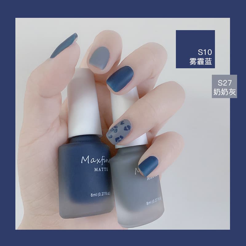 Matte Nail Polish New Popular Natural Dry No Bake Water Based Non Peelable Salon Quality Nail Polish for Pregnant Women