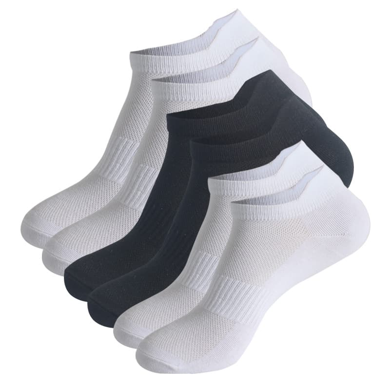 Men's Women's Sports Cotton Socks Knitted Mesh Boat Socks Ankle Running Short Thin Style European American Fashion