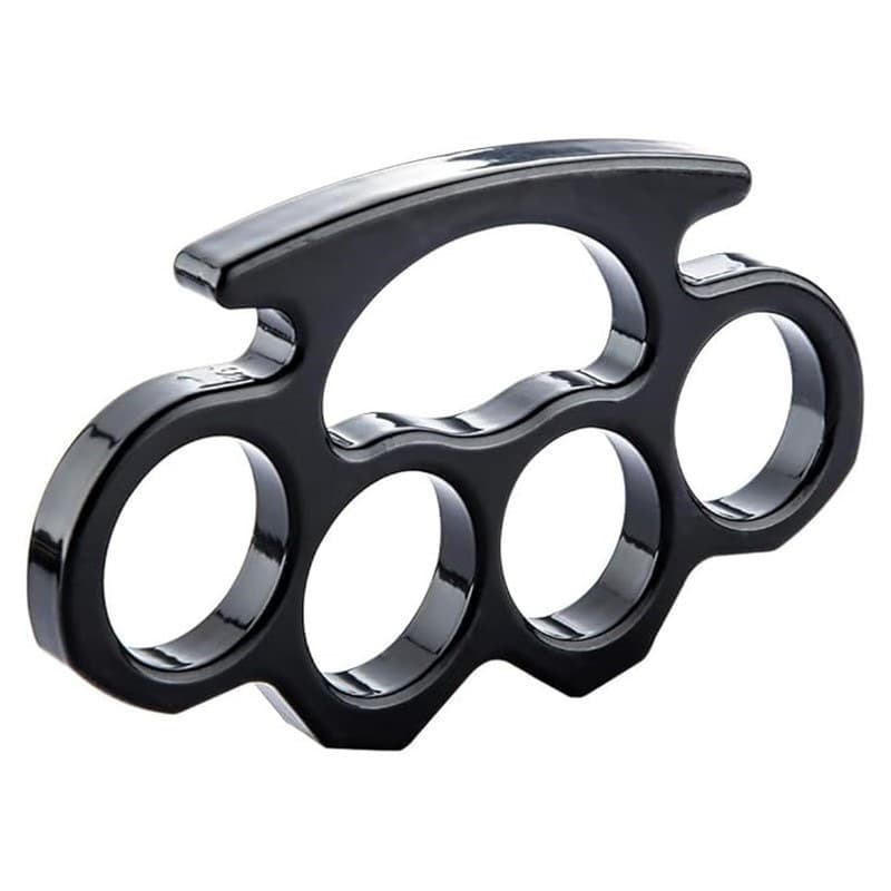 Outdoor hot-selling self-defense boxing buckle, iron fist, tiger hand brace, four-finger ring, iron ring, stainless steel portable tool