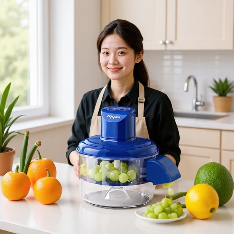 Fully Automatic Grape Peeler, Smart Home and Commercial Electric Fruit Peeler for Green Grapes and Garlic, Peeling Machine Marvel