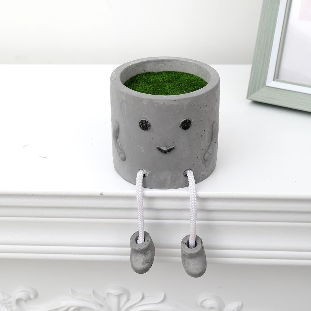 Artificial Flower Pot Balcony Plastic Flower Pot Supply Balcony Vegetable Pot Round Plant Pot Thickened Plant Pot