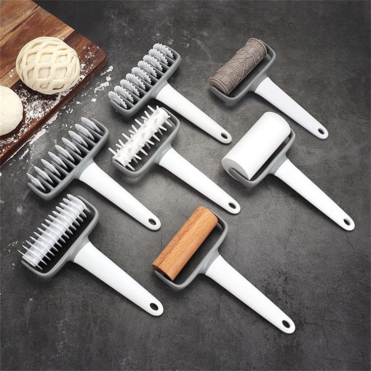 Fancy Pattern Pizza Set Baking Tools Pastry Mesh Knife Pattern Roller Knife Creative Noodle Hob