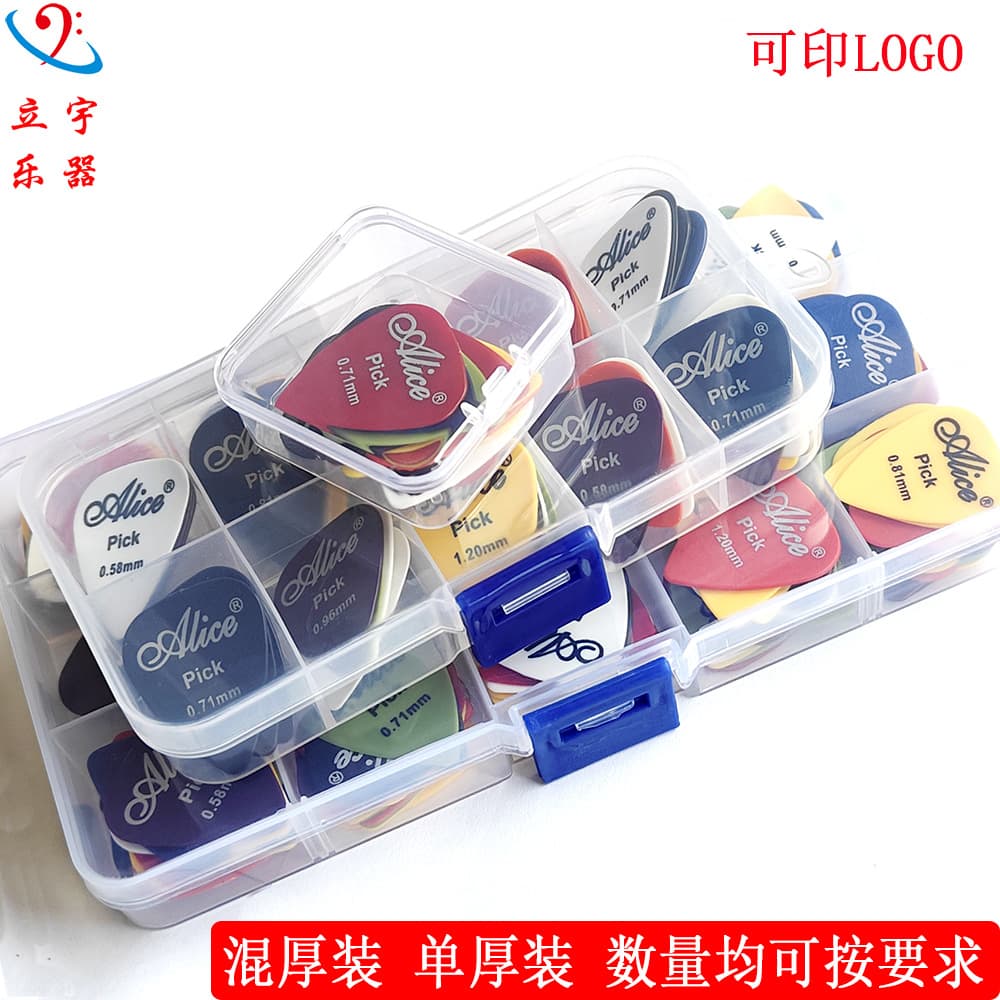 Folk Guitar Picks Alice ALICE Matte/Glossy ABS Electric Guitar Plectrum Box Set Six Thicknesses