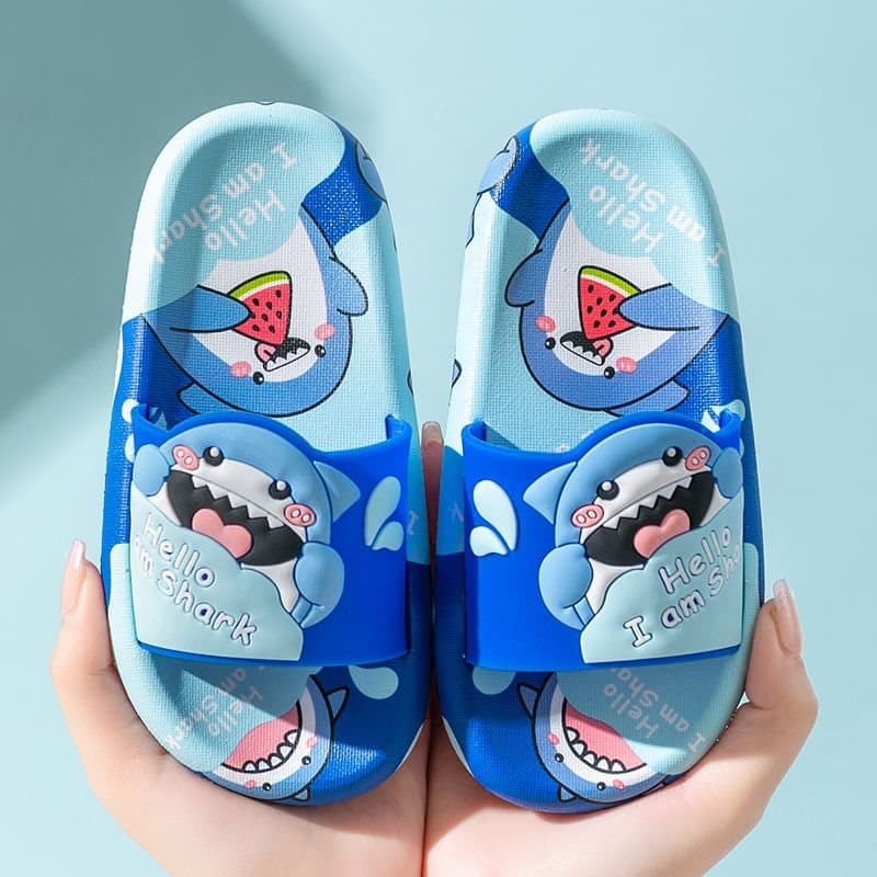 Cartoon Dinosaur Children's Slippers Boys Summer Home Non-Slip Soft Sole Cute Baby Boys Girls Cool Sandals