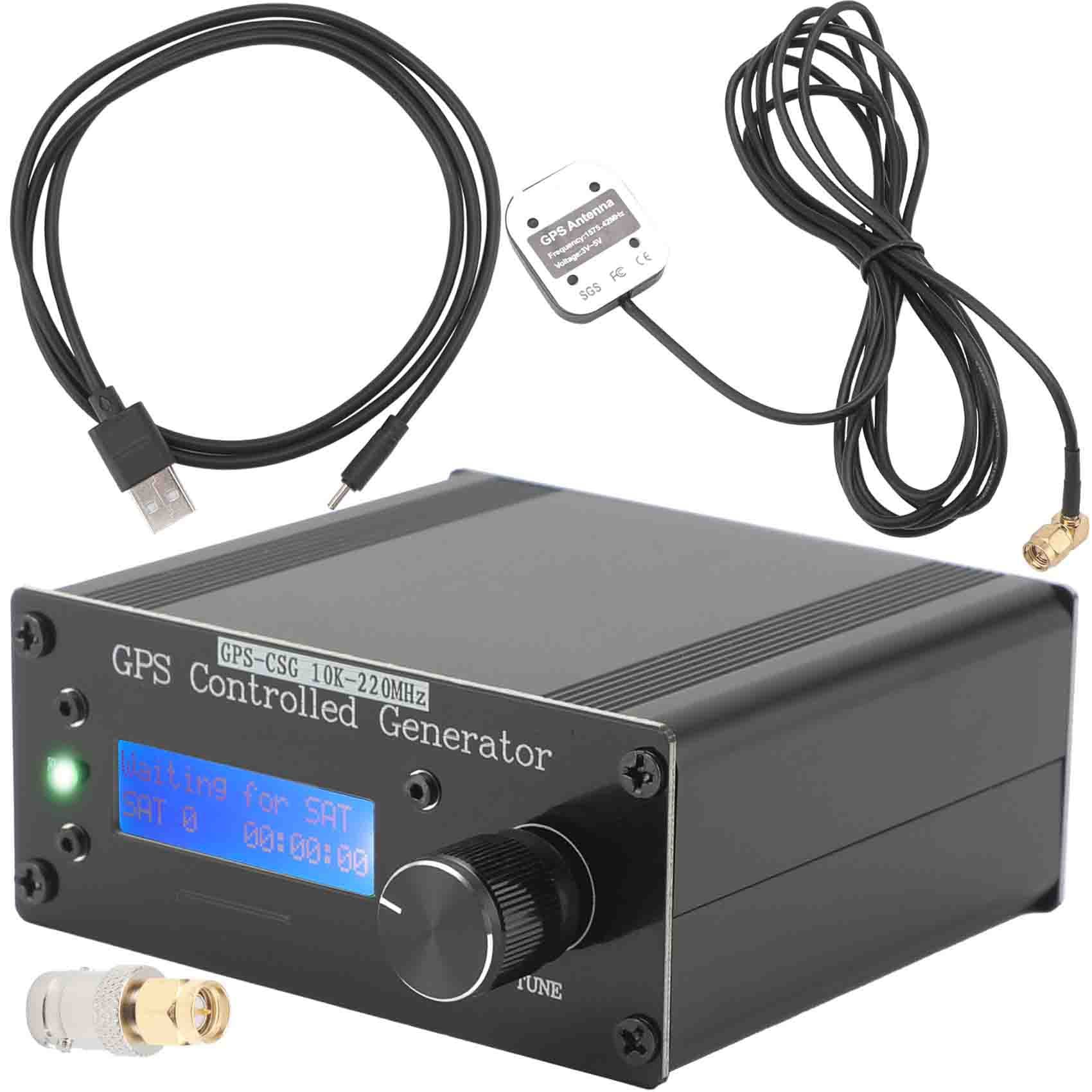 GPS-CSG Control Generator GPS Disciplined Clock 10KHz-220MHz VFO Adjustable Frequency Reference Source