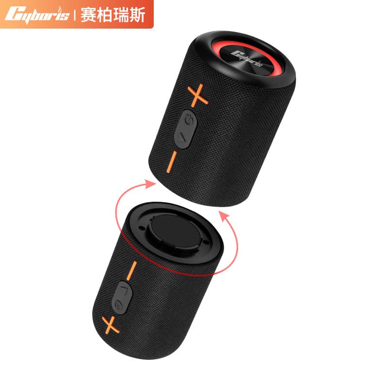 Cyboris New Split Fabric Bluetooth Speaker Cross-border Hot Selling Colorful Subwoofer Bluetooth Speaker