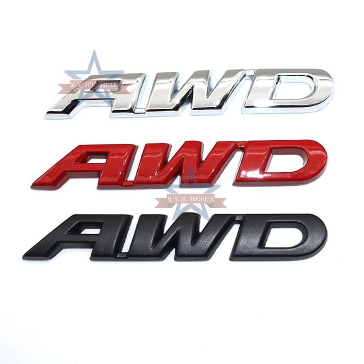 AWD Four-Wheel Drive Metal Label Suitable for Honda New CR-V, Vezel, Binzhi, XR-V Rear Trunk Letter Logo