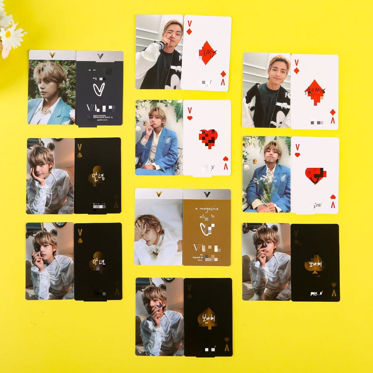FD Boys Winter Card, Kim Taehyung V, Kim Seokjin, Jung Hoseok Solo Card
