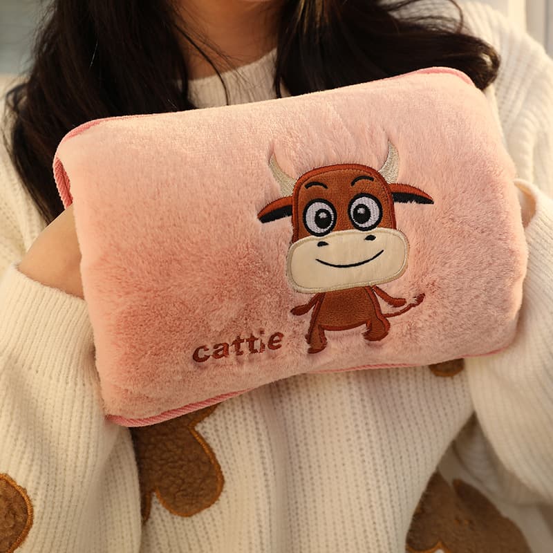 2025 Hot Water Bag Charging Explosion-Proof Warm Water Bag National Standard Cartoon Plush Cute Hand Warmer Warm Bag Heat Pack