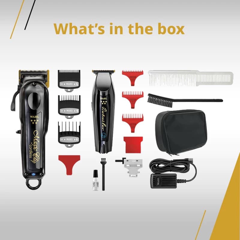 Cross-border Edition WAHL Professional Electric Hair Clipper Oil Head Shaver Vintage Barber WAHL8171 Black Two-Piece Set