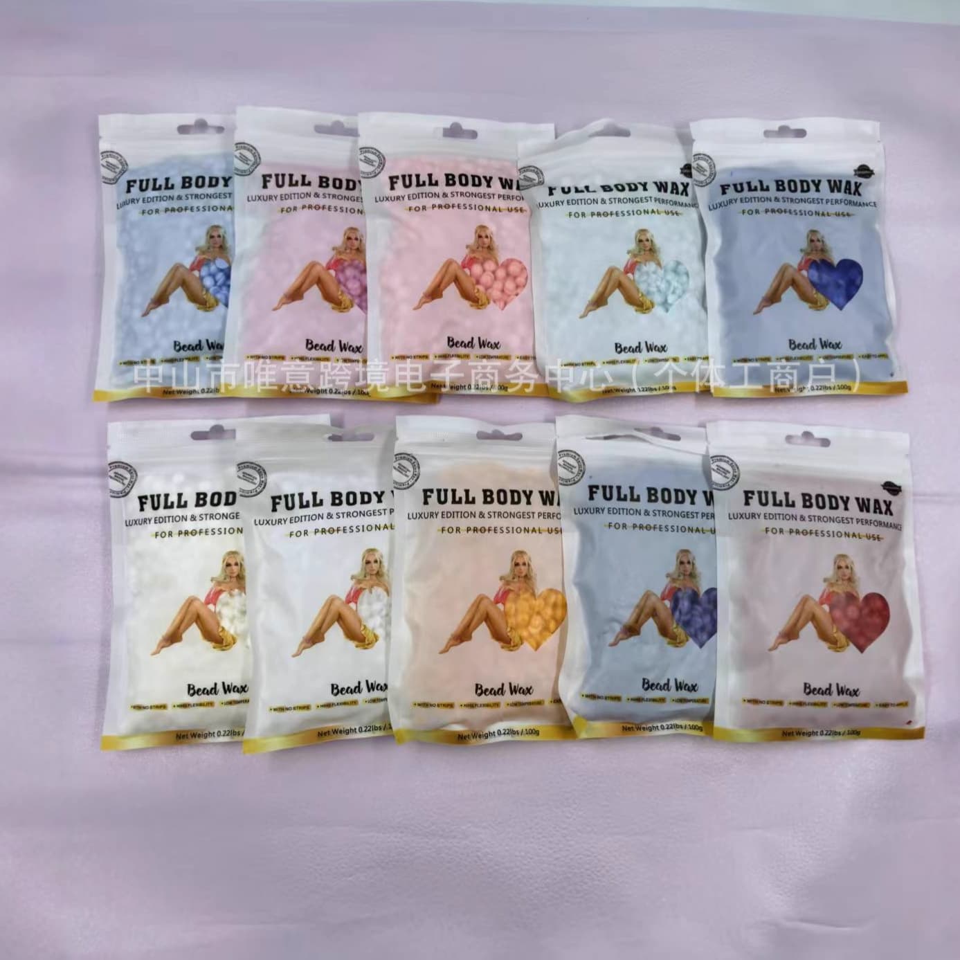 Cross-border New 100g Rosin-Free Hair Removal Wax Beans - 10 Scents Available, Beauty Hot Wax
