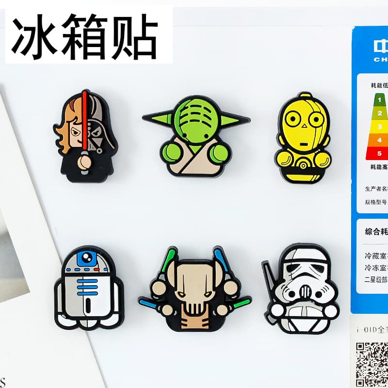 Cute Cartoon Refrigerator Magnet PVC Soft Rubber Magnetic Sticker Message Note Holder Soft Magnet