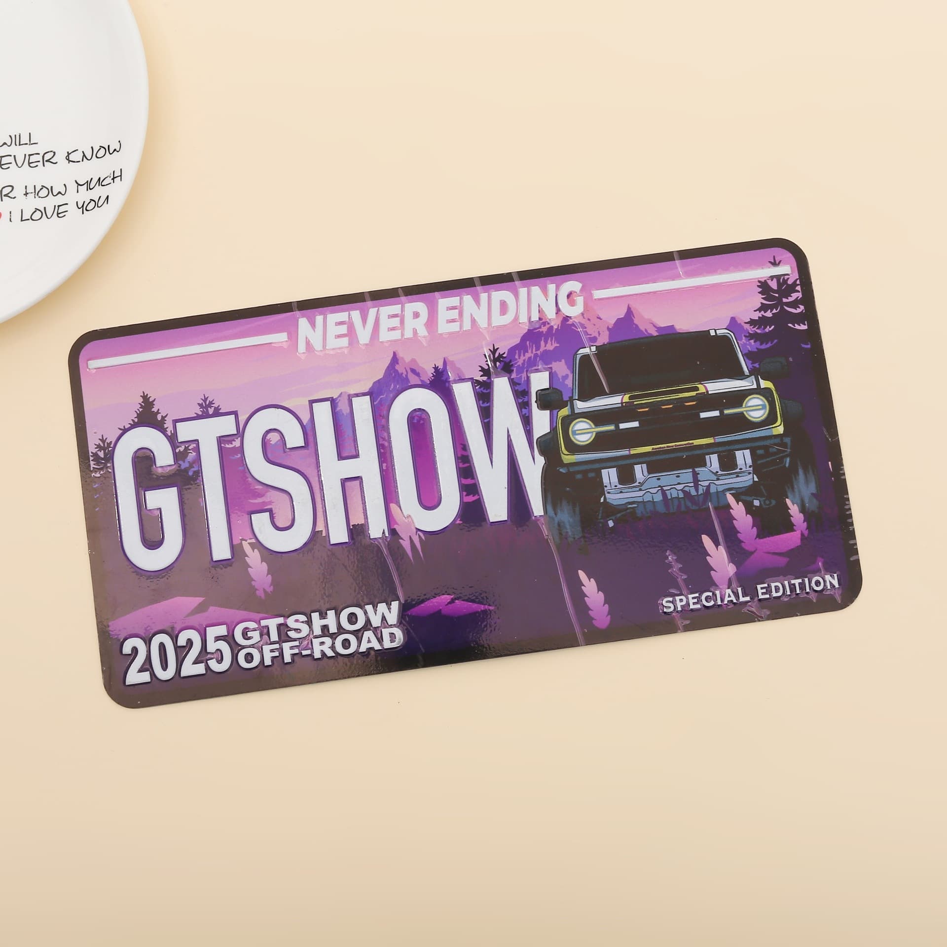 Cross-border US decorative license plate aluminum sign stamped logo bulk color printing US standard advertising license plate customization