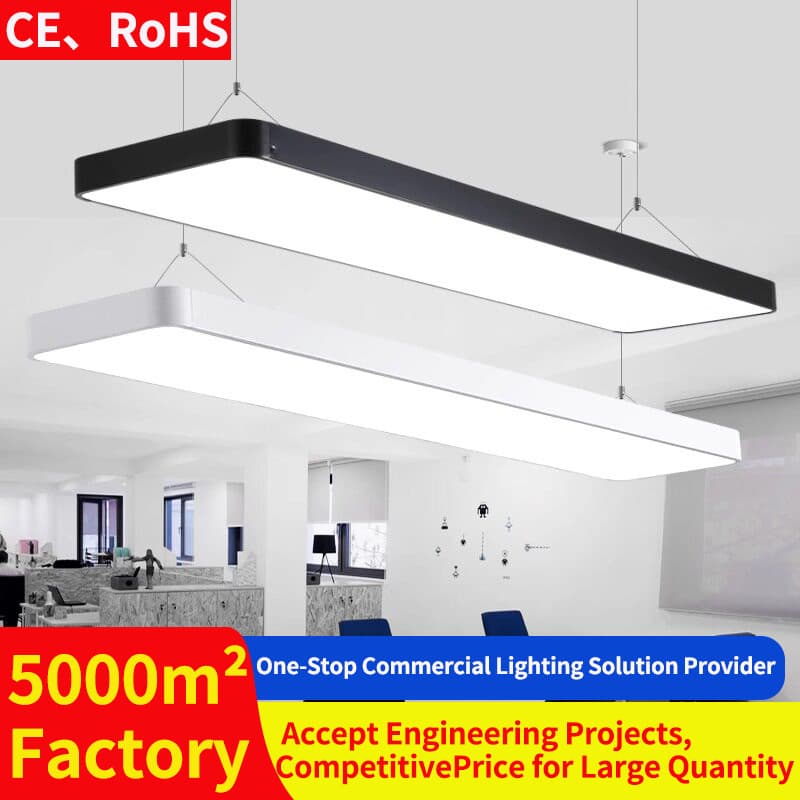 LED Linear Light Compatible with T-Bar Drop Ceiling Office