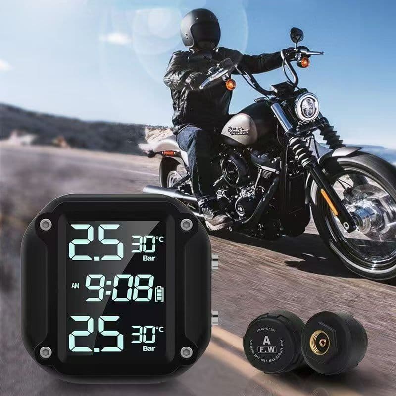 M5 Motorcycle Tire Pressure Monitor, Electric Vehicle Wireless High-Precision Tire Pressure System
